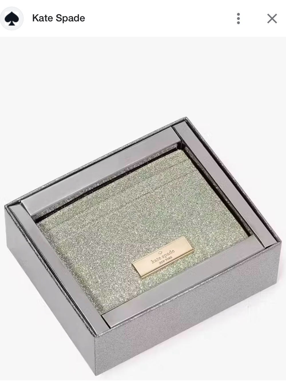Sparkly Kate Spade Card Holder
